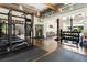 Community gym with weight training equipment, providing residents a convenient workout space at 1661 La France Ne St # 222, Atlanta, GA 30307