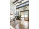 Stylish living room with high ceilings and clerestory windows provides natural light at 1661 La France Ne St # 222, Atlanta, GA 30307
