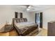 Tastefully decorated bedroom with hardwood-style floors, gray walls, and natural light at 1841 Mobley St, Austell, GA 30106