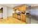 Kitchen featuring a stainless steel refrigerator, light cabinets and countertops at 1841 Mobley St, Austell, GA 30106
