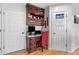 Convenient work nook with built in storage and granite desktop at 7335 Treyland Ct, Cumming, GA 30041