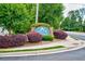 Attractive Silver Springs community sign surrounded by colorful landscaping, set on a wide street at 5388 Silver Springs Dr, Sugar Hill, GA 30518