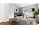 Bright living room with high ceilings and stylish contemporary furniture at 4908 Willow Lane Ln, Austell, GA 30106