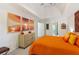 Spacious main bedroom with tray ceiling, large artwork, and ensuite access at 1667 Willow Way, Woodstock, GA 30188