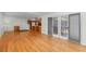 An expansive area featuring a dining room, kitchen, living room and hardwood floors at 1102 Rogeretta Ne Dr, Atlanta, GA 30329