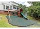 Backyard featuring a playground with slide, swings, and climbing structure at 4047 Dunwoody Club Dr, Dunwoody, GA 30350