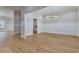 Elegant dining room with wood floors and a chandelier at 1169 Dorby Park Ne Dr, Brookhaven, GA 30319