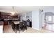 Eat-in kitchen with seating at the island and stainless appliances at 203 Overlook Ct, Dallas, GA 30157