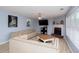 Comfortable living room with plush seating, modern decor, and a cozy fireplace at 203 Overlook Ct, Dallas, GA 30157