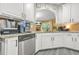 Modern kitchen features granite countertops, stainless steel dishwasher, and white cabinets at 364 Mossycup Dr, Fairburn, GA 30213