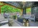 Inviting covered patio features comfortable seating, stylish decor, and a relaxing ambiance, perfect for outdoor entertaining at 364 Mossycup Dr, Fairburn, GA 30213
