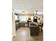 Kitchen with granite countertops, stainless steel appliances, and wood plank flooring at 3845 Pebble Beach Dr, Atlanta, GA 30349