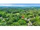 Aerial view of a home nestled among lush trees, near the city skyline at 877 Mclendon Dr, Scottdale, GA 30079