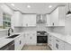 Renovated kitchen featuring stainless steel appliances and quartz countertops at 2784 Oxford Dr, Decatur, GA 30034