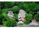 Aerial view of townhouses surrounded by lush greenery at 1348 Sheffield Glen Ne Way # 8, Atlanta, GA 30329