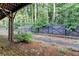 Secluded backyard featuring a wooden fence, providing privacy and security at 4232 Perimeter E Park # 110, Atlanta, GA 30341