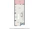 Floorplan of the unit featuring a balcony, living room, kitchen, dining area, and bathroom at 1704 Evenstad Way, Smyrna, GA 30080