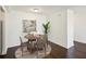 Cozy dining area featuring a modern table set and natural lighting at 2479 Peachtree Ne Rd # 1703, Atlanta, GA 30305