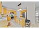 Spacious kitchen with stainless steel appliances, granite countertops and an island with seating at 6057 Glencedar Ln, Atlanta, GA 30349