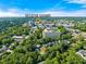 An aerial view shows the property nestled in a lush, green setting near Decatur Square with easy access to urban amenities at 449 Clairemont Ave # H3, Decatur, GA 30030