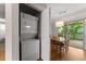 Convenient laundry room featuring washer and dryer with direct access to dining and deck at 449 Clairemont Ave # H3, Decatur, GA 30030