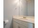 Functional powder room featuring a classic sink, mirror, and convenient towel ring at 2794 Craig Ct, Marietta, GA 30062