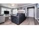 Comfortable living room featuring a fireplace and neutral wall paint at 6391 Katherine St, Douglasville, GA 30134