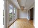 Balcony view with open floorplan, stylish lighting, and neutral paint at 2255 Peachtree Ne Rd # 620, Atlanta, GA 30309