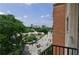 Balcony view of city and lush landscaping at 2255 Peachtree Ne Rd # 620, Atlanta, GA 30309