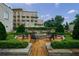 Outdoor fire pit with comfortable seating and manicured landscaping at 2255 Peachtree Ne Rd # 620, Atlanta, GA 30309
