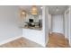 Eat-in kitchen showcasing white cabinets, modern appliances, and convenient breakfast bar seating at 2255 Peachtree Ne Rd # 620, Atlanta, GA 30309