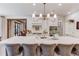 Kitchen island featuring barstool seating at 120 Slate Dr, Buford, GA 30518