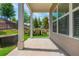 Covered patio offers a relaxing outdoor space with backyard views and outdoor furniture at 4583 Grenadine Cir, Acworth, GA 30101