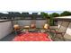 Rooftop deck with outdoor seating and open views of the city at 415 Gartrell Se St # 15, Atlanta, GA 30312