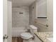 Updated bathroom featuring a bathtub and granite countertops at 482 Tarragon Sw Way, Atlanta, GA 30331