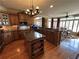 Well-equipped kitchen with a central island, ample counter space, and modern appliances at 716 Bethpage Dr, Mcdonough, GA 30253