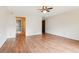 Large bedroom with a ceiling fan and neutral walls at 3623 Doroco Dr, Atlanta, GA 30340