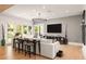Bright and modern living room with French doors, stylish decor, and hardwood floors at 2469 River Oak Dr, Decatur, GA 30033