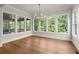 Breakfast nook with coffered ceilings and lots of natural light at 6750 Pannell Rd, Buford, GA 30518