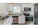 Modern kitchen with stainless steel dishwasher, sink, and appliances, complemented by granite countertops at 1982 Yucca Dr, Decatur, GA 30032