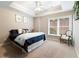 Comfortable bedroom features natural light, neutral walls, and decorative pillows at 2430 Flat Stone Dr, Cumming, GA 30041