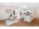 Open concept with dining area and kitchen, creating an inviting space for entertaining and everyday living at 4818 Terrace Green Trce, Stone Mountain, GA 30088