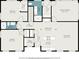 Upstairs floor plan displaying bedrooms, bathrooms, living room, dining area, and kitchen at 2358 Armand Ne Rd, Atlanta, GA 30324