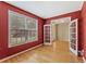 Bright office with large window, hardwood floors and glass paneled French doors at 2667 Hampton Park Dr, Marietta, GA 30062