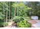 Expansive backyard boasts play set, storage shed, a charming patio, and beautiful trees at 2800 Mornington Nw Dr, Atlanta, GA 30327