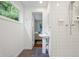 Updated bathroom featuring tile flooring and a walk-in shower at 2800 Mornington Nw Dr, Atlanta, GA 30327