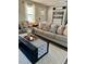 A cozy living room with neutral tones, comfortable seating, and stylish decor at 124 Dockside Downs Dr, Woodstock, GA 30189