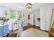 Bright bedroom with wooden floors, neutral walls, and elegant decor and furniture at 1600 Belle Isle Ne Cir, Atlanta, GA 30329