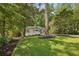 Front yard of house with a sprawling lawn and mulch at 1600 Belle Isle Ne Cir, Atlanta, GA 30329
