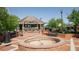 Charming outdoor space with brick paving, benches and mature trees for a relaxing urban experience at 218 College Cir # 1012, Hapeville, GA 30354